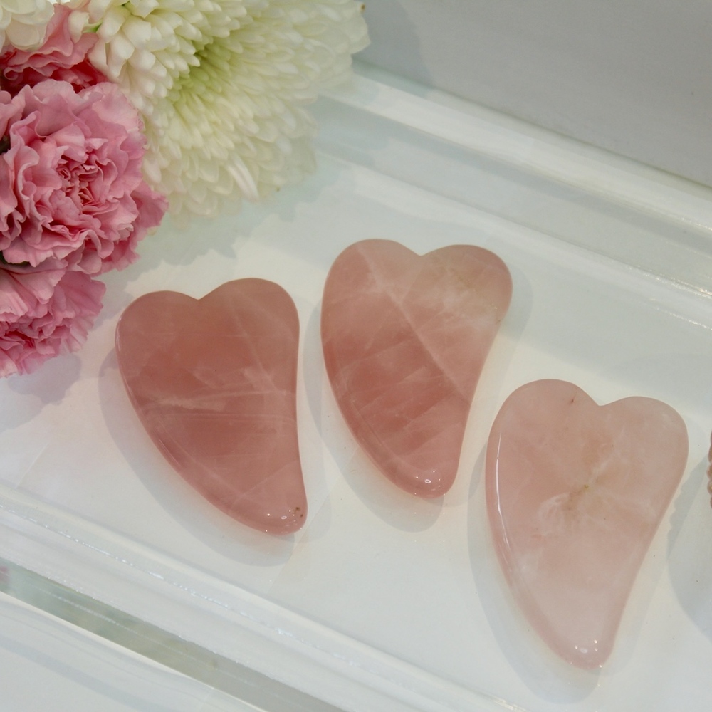 Rose Quartz Gua Sha - Picture 2 of 3